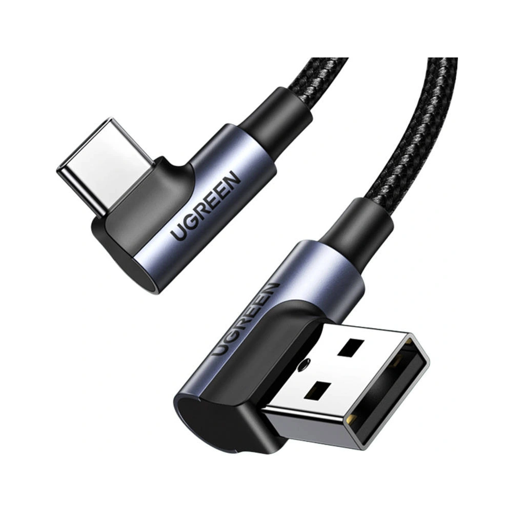 Hurtownia GSM - Winkelkabel UGREEN US176 USB-C/USB-A 3A, 3m (schwarz) - UGR1467 - {ean13} - Hurt