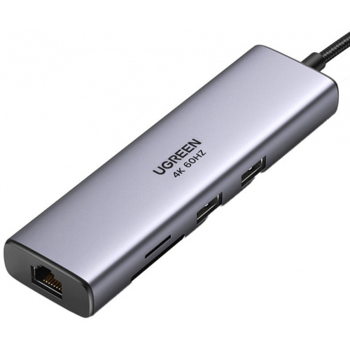 Ugreen Distributor - 6957303895687 - UGR1472 - HUB UGREEN USB-C/2x USB 3.0 + HDMI + RJ45 + SD/TF - B2B homescreen