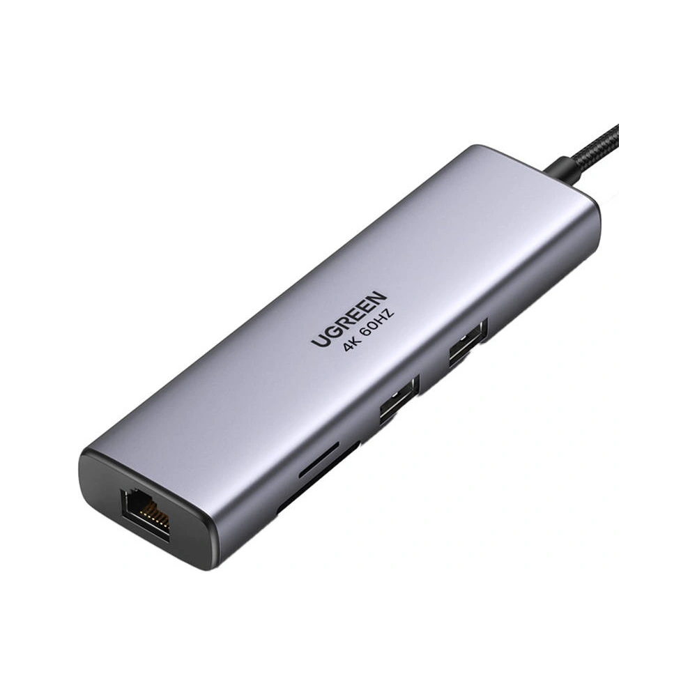 Hurtownia GSM - HUB UGREEN USB-C/2x USB 3.0 + HDMI + RJ45 + SD/TF - UGR1472 - {ean13} - Hurt