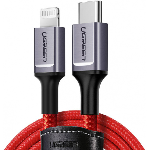 Ugreen Distributor - 6957303823093 - UGR1473 - UGREEN USB-C/Lightning Cable 1m (red) - B2B homescreen