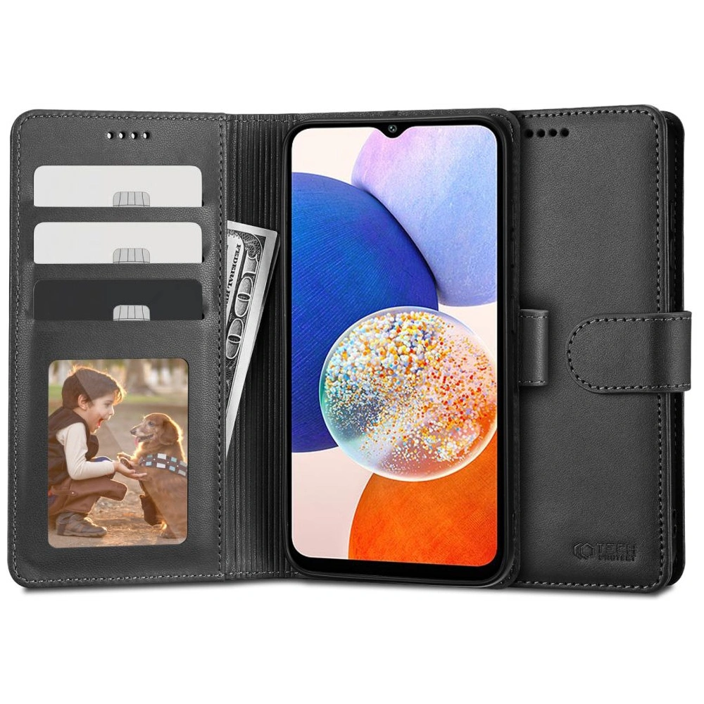 Hurtownia GSM - Etui Tech-Protect Wallet Samsung Galaxy A14 5G Fekete - THP1767 - {ean13} - Hurt