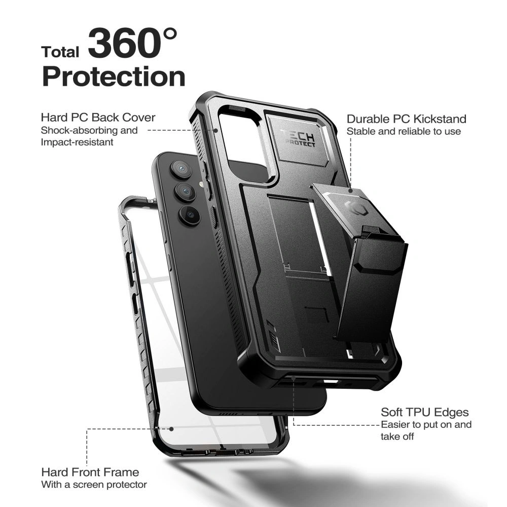 Hurtownia GSM - Etui Tech-Protect Kevlar Pro Samsung Galaxy A54 5G Fekete - THP1783 - {ean13} - Hurt