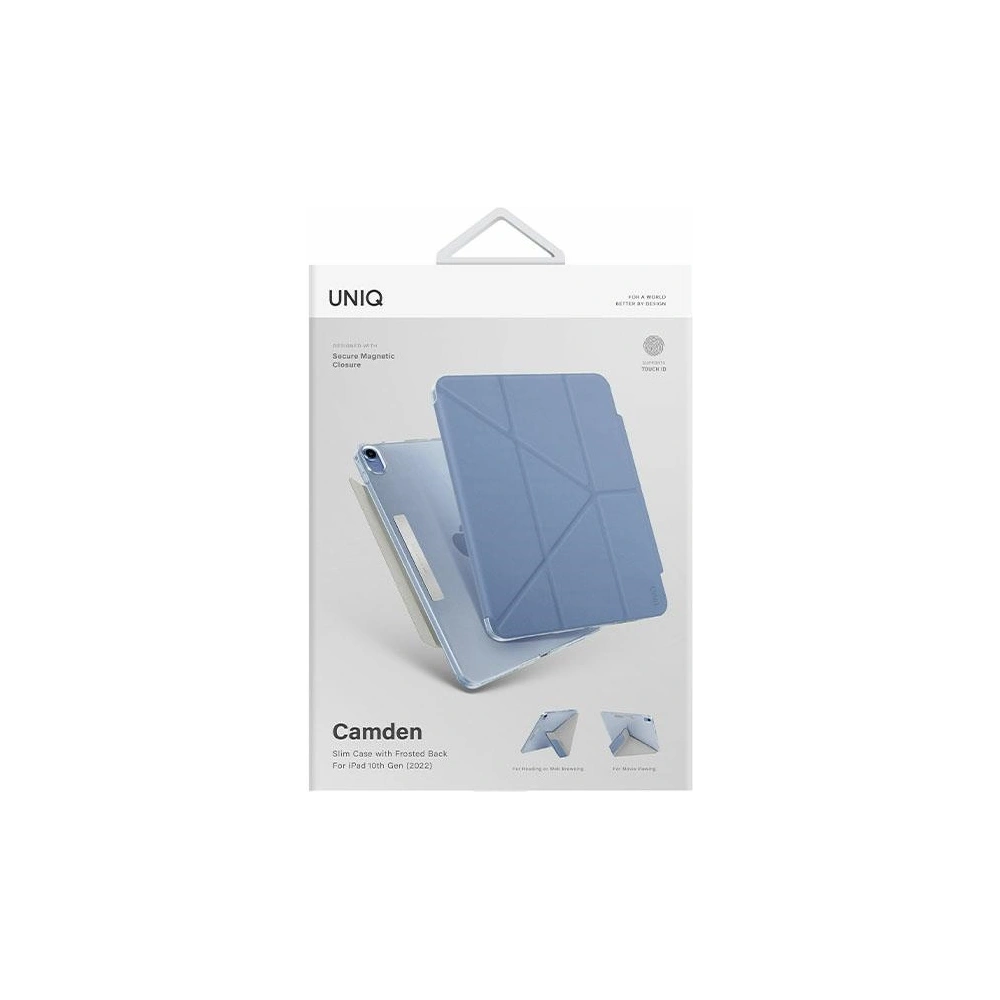 Hurtownia GSM - Etui UNIQ Camden Apple iPad 10.9 2022 (10. generációs) kék/northern blue Antimikrobiális - UNIQ856 - {ean13} - Hurt
