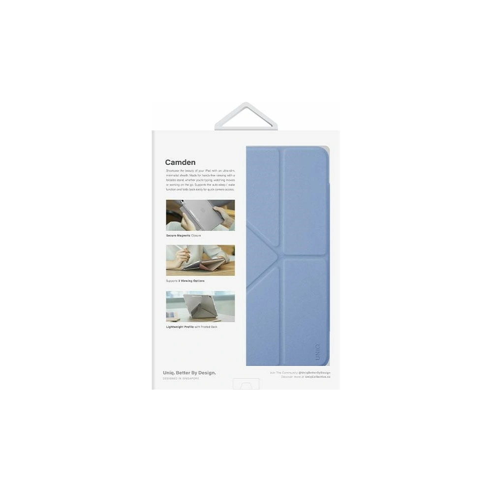 Hurtownia GSM - Etui UNIQ Camden Apple iPad 10.9 2022 (10. generace) modrý/northern blue Antimicrobial - UNIQ856 - {ean13} - Hurt