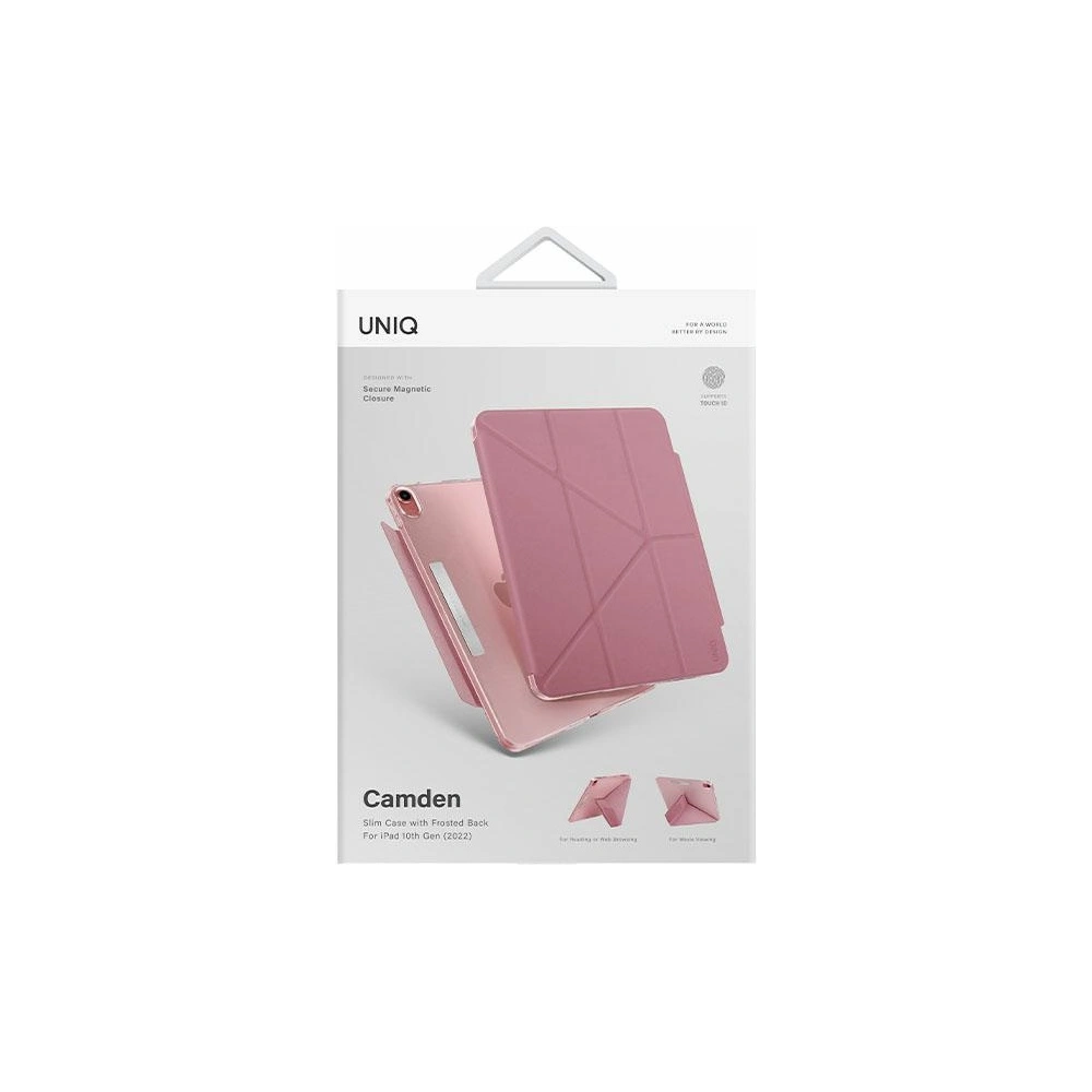 Hurtownia GSM - Etui UNIQ Camden Apple iPad 10.9 2022 (10. generacji) różowy/rouge pink Antimicrobial - UNIQ857 - {ean13} - Hurt