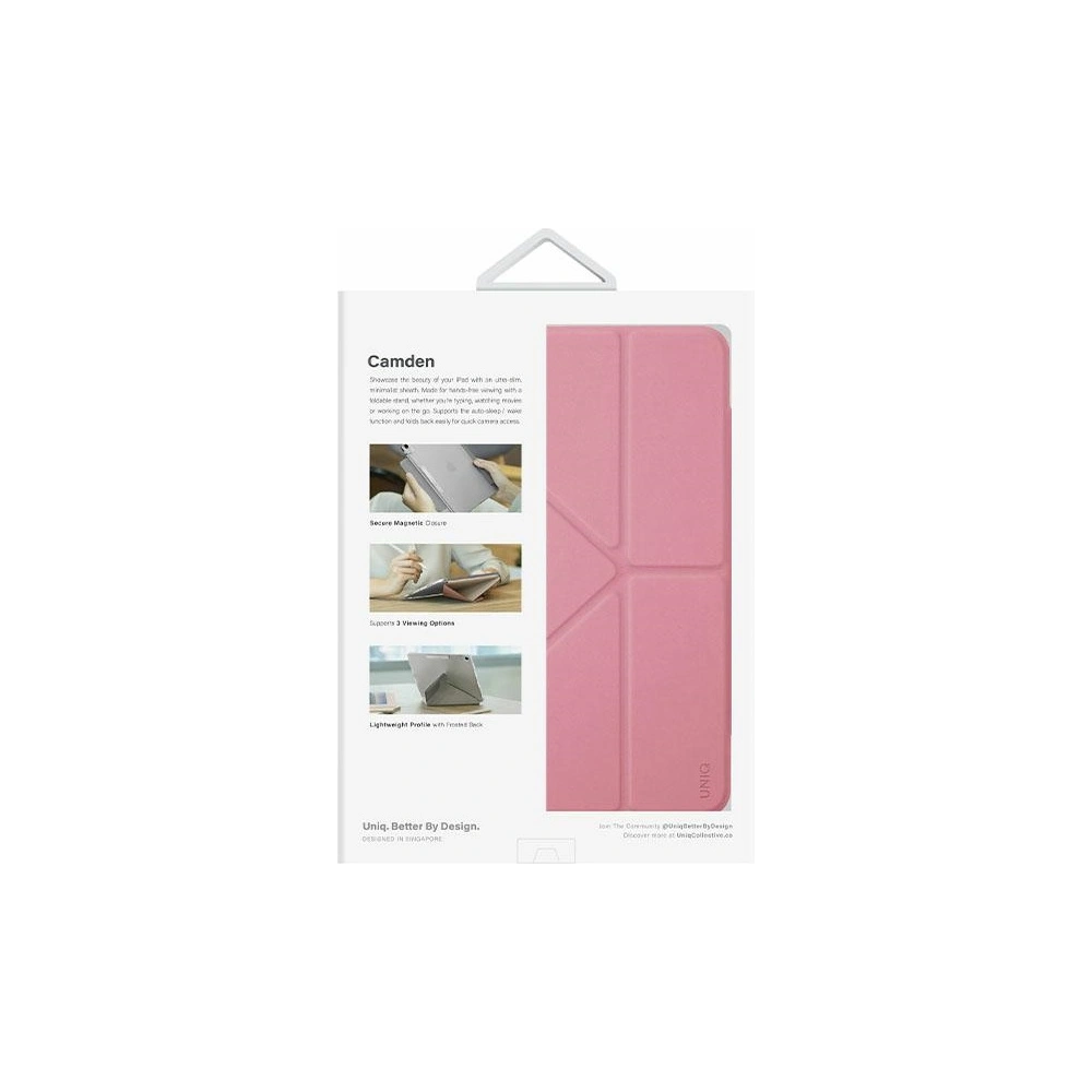 Hurtownia GSM - Etui UNIQ Camden Apple iPad 10.9 2022 (10. generacji) różowy/rouge pink Antimicrobial - UNIQ857 - {ean13} - Hurt