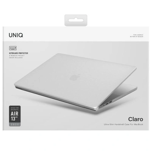 Etui UNIQ Claro Apple MacBook Air 13 2022 przezroczysty/dove matte clear