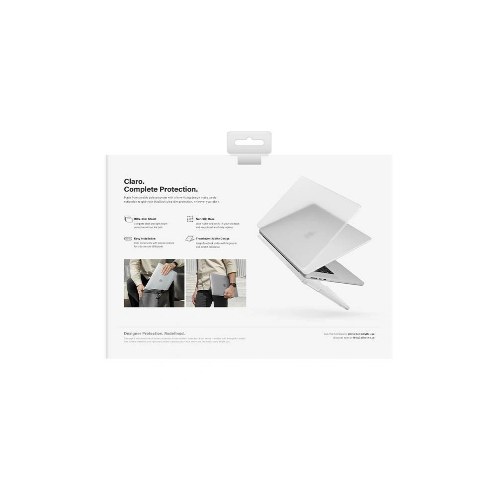 Hurtownia GSM - Etui UNIQ Claro Apple MacBook Air 13 2022 průhledný/dove matte clear - UNIQ859 - {ean13} - Hurt