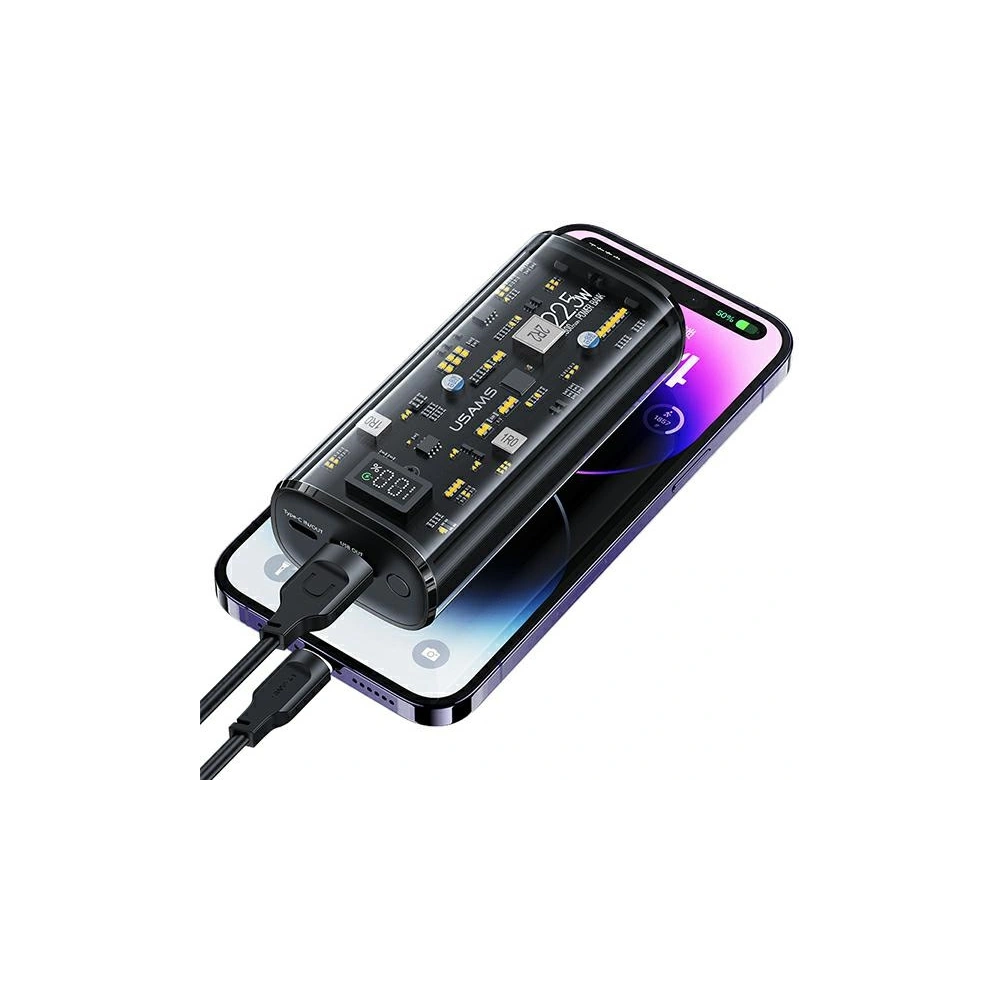 Hurtownia GSM - Powerbanka USAMS 9000mAh PD 20W QC3.0+PD Dual-Port Fast Charge bílá/bílá (US-CD189) - USA913 - {ean13} - Hurt