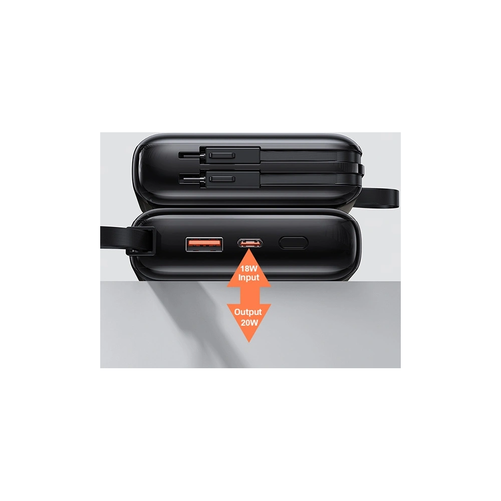 Hurtownia GSM - Powerbanka USAMS PB69 10000mAh 22.5W QC3.0+PD rychlé nabíjení digitální displej černá/black (US-CD186) - USA915 - {ean13} - Hurt