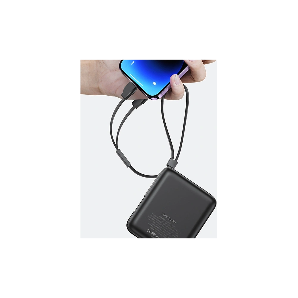 Hurtownia GSM - Powerbank USAMS PB69 10000mAh 22.5W QC3.0+PD Gyors Töltés Digitális Kijelző fekete (US-CD186) - USA915 - {ean13} - Hurt