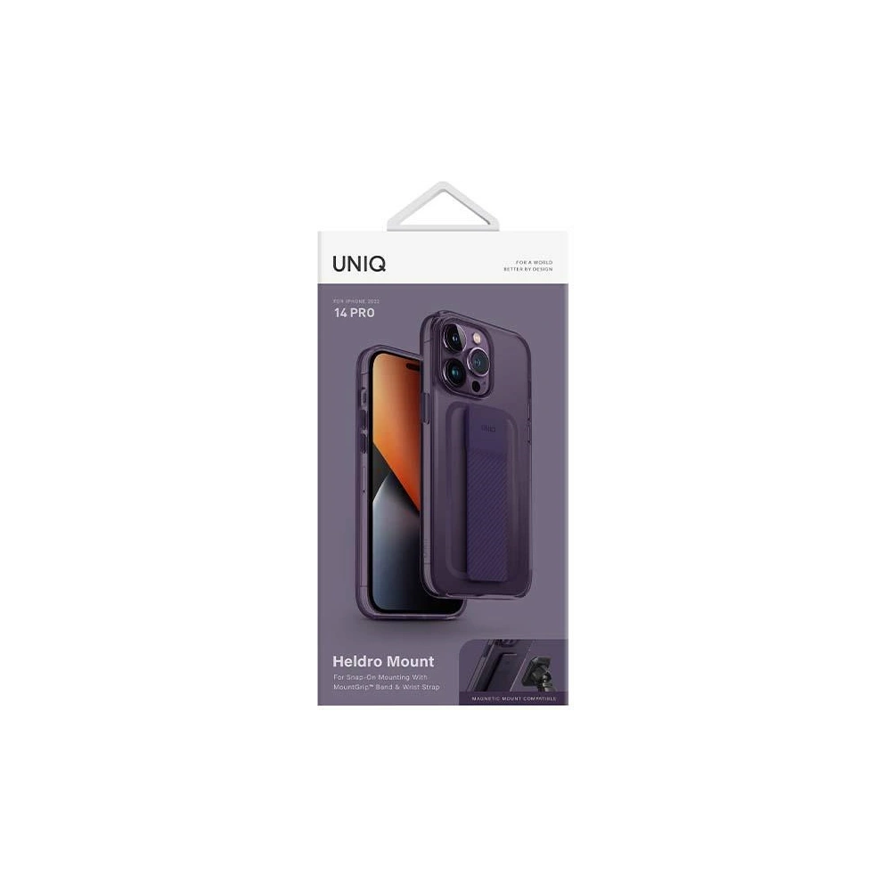 Hurtownia GSM - Etui UNIQ Heldro Mount Apple iPhone 14 Pro fioletowy/fig purple - UNIQ864 - {ean13} - Hurt