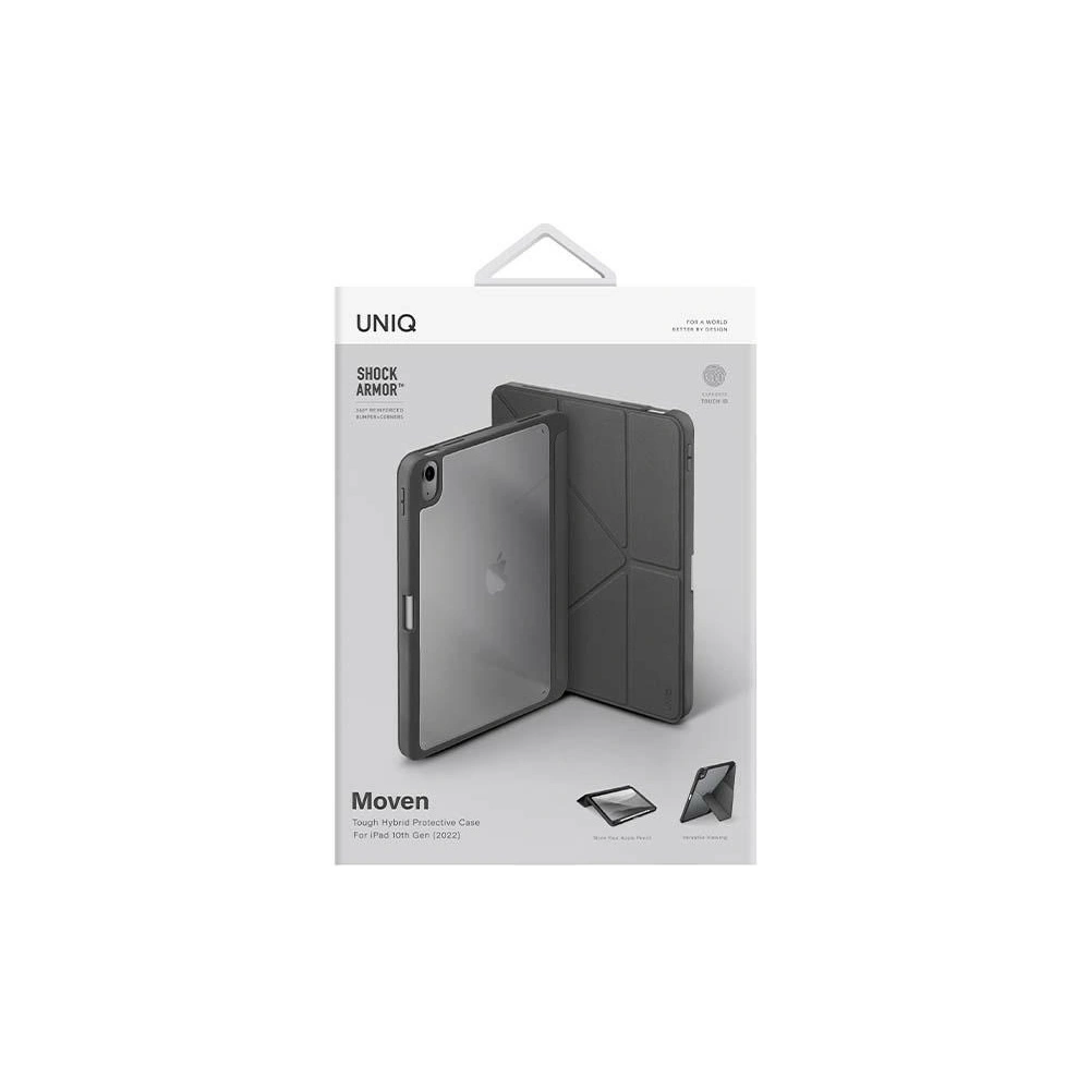 Hurtownia GSM - Etui UNIQ Moven Apple iPad 10.9 2022 (10. generáció) szürke/charcoal grey - UNIQ866 - {ean13} - Hurt