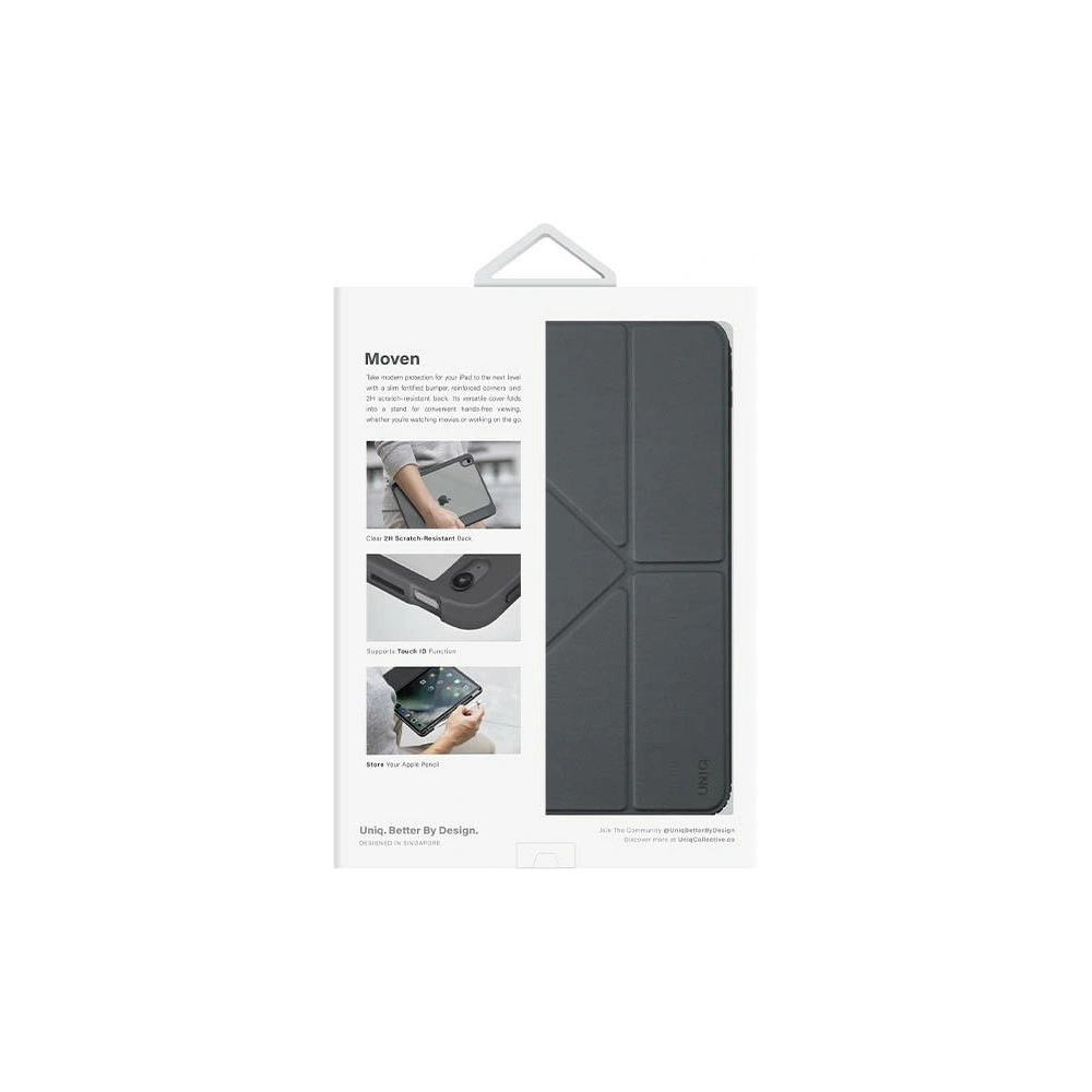 Hurtownia GSM - Etui UNIQ Moven Apple iPad 10.9 2022 (10. generáció) szürke/charcoal grey - UNIQ866 - {ean13} - Hurt