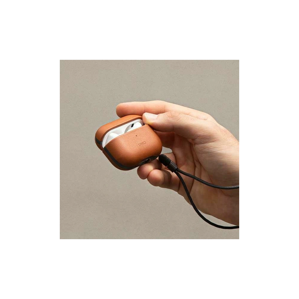 Wholesale UNIQ Terra Apple AirPods Pro 2 Genuine Leather toffee brown - UNIQ867 - {ean13} - Hurt