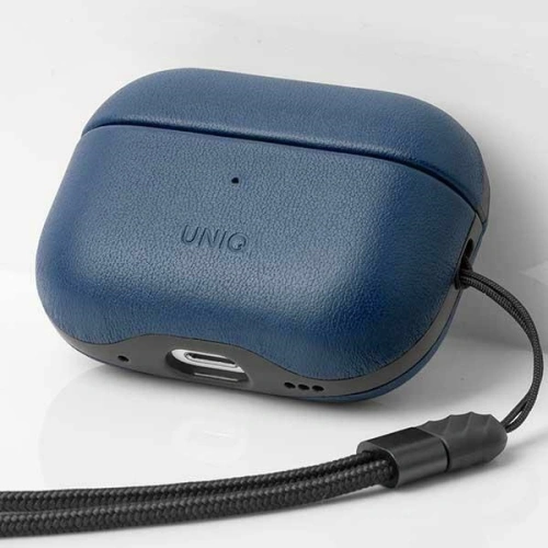 Etui UNIQ Terra Apple AirPods Pro 2 Genuine Leather niebieski/space blue