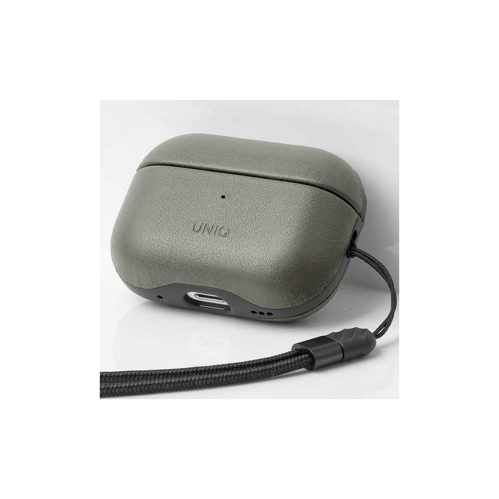 Hurtownia GSM - Etui UNIQ Terra Apple AirPods Pro 2 echtes Leder grün/lichen green - UNIQ870 - {ean13} - Hurt