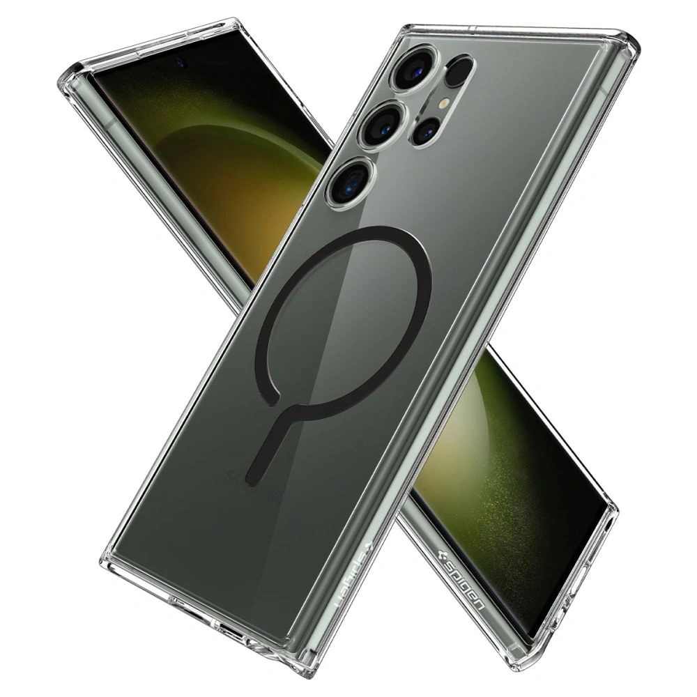 Hurtownia GSM - Etui Spigen Ultra Hybrid OneTap Ring MagSafe Samsung Galaxy S23 Ultra Fekete - SPN2789 - {ean13} - Hurt