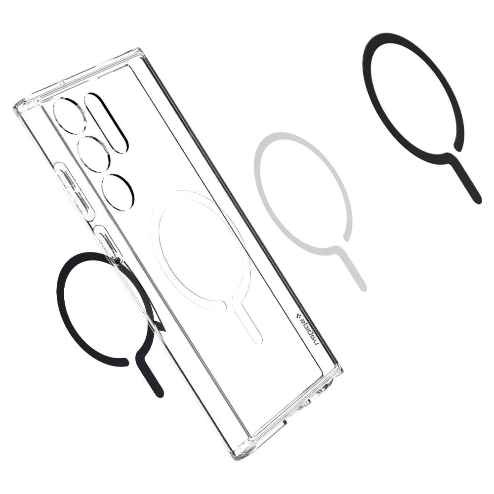 Hurtownia GSM - Etui Spigen Ultra Hybrid OneTap Ring MagSafe Samsung Galaxy S23 Ultra Fekete - SPN2789 - {ean13} - Hurt