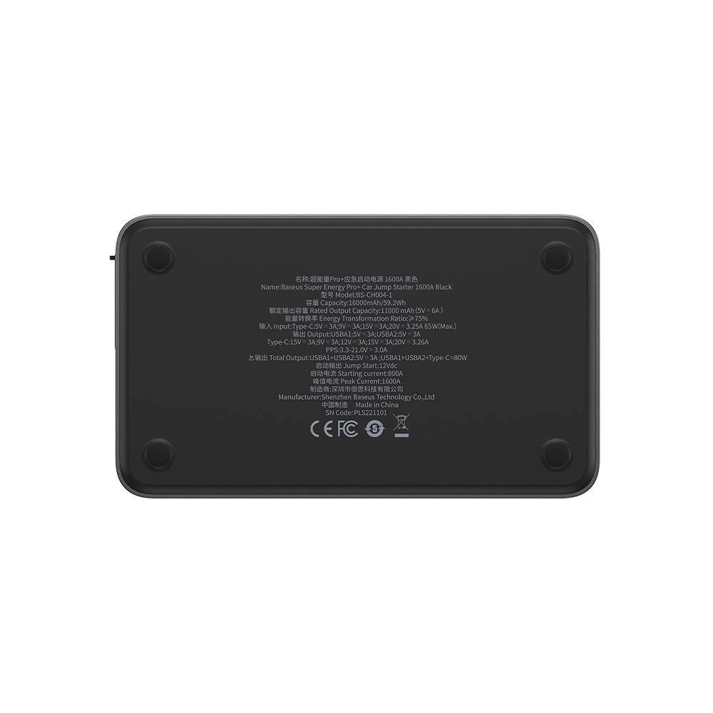 Hurtownia GSM - Powerbank / Starthilfe Baseus Super Energy PRO Auto-Starthilfe, 1600A, USB (schwarz) - BSU3977 - {ean13} - Hurt