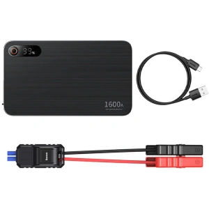 Powerbank / Rozrusznik Baseus Super Energy PRO Car Jump Starter, 1600A, USB (czarny)