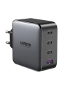 Netzteil UGREEN CD226, 3x USB-C, 1x USB-A, GaN, PD3.0, QC4+, 100W + Kabel 1.5m (grau)