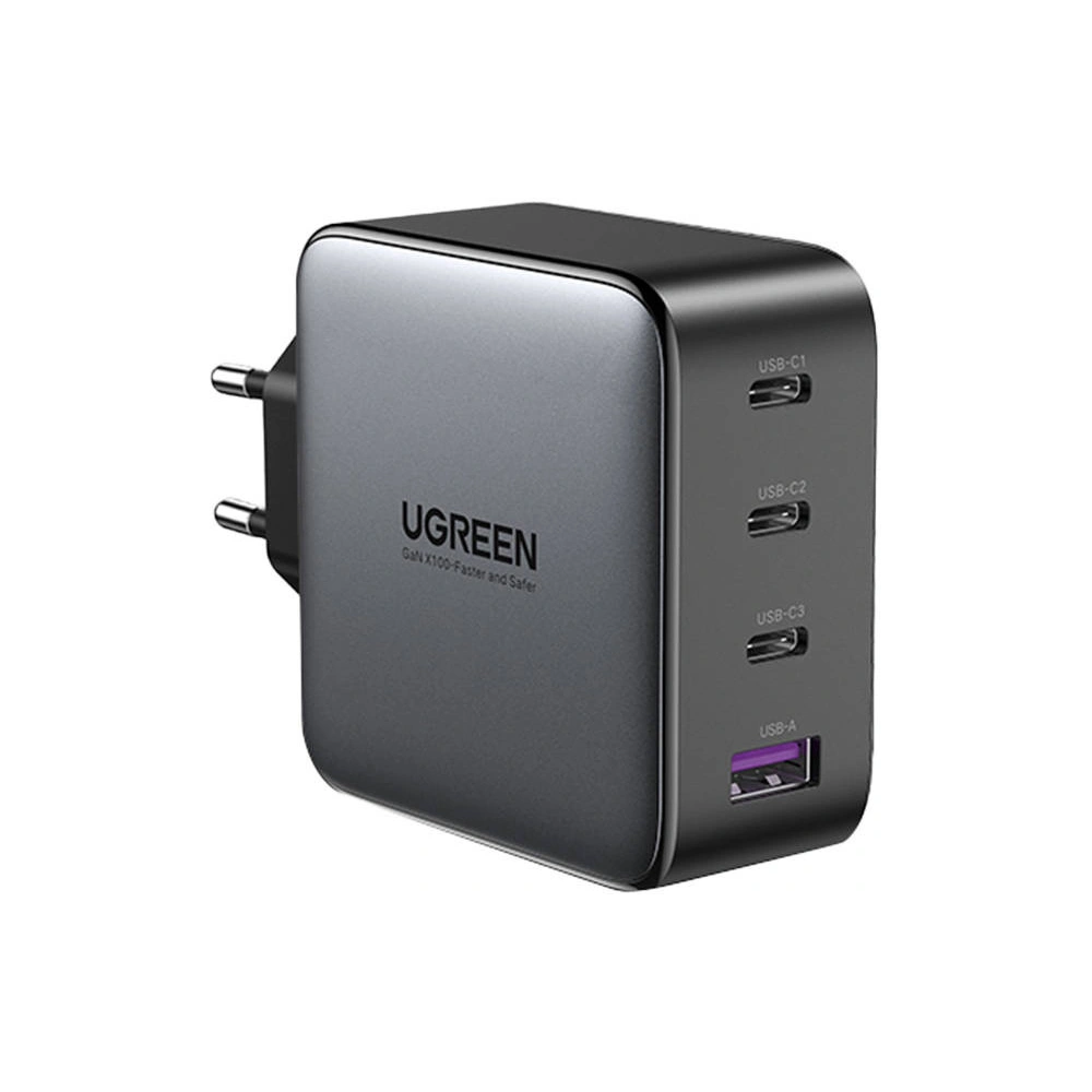 Hurtownia GSM - Netzteil UGREEN CD226, 3x USB-C, 1x USB-A, GaN, PD3.0, QC4+, 100W + Kabel 1.5m (grau) - UGR1474 - {ean13} - Hurt