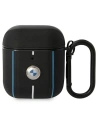 BMW Apple Case BMA222RVSK AirPods 2/1 schwarz/schwarz Leder Color Lines