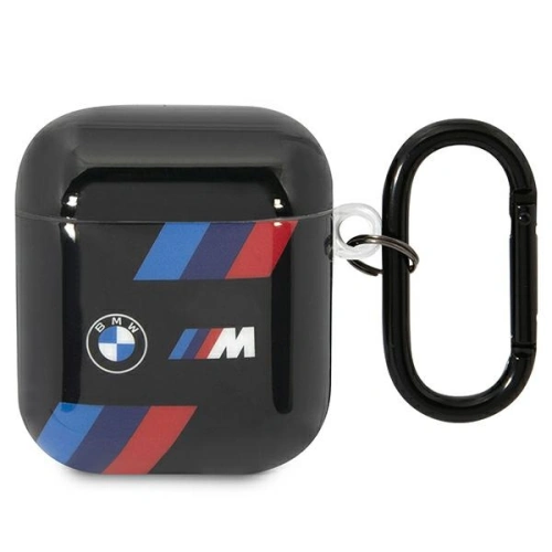 Etui BMW BMA222SOTK Apple AirPods 2/1 czarny/black Tricolor Stripes
