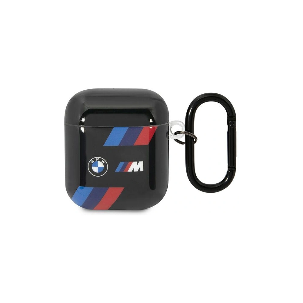 Hurtownia GSM - Etui BMW BMA222SOTK Apple AirPods 2/1 czarny/black Tricolor Stripes - BMW346 - {ean13} - Hurt