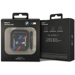 Hurtownia GSM - Etui BMW BMA222SOTK Apple AirPods 2/1 fekete/black Tricolor Stripes - BMW346 - {ean13} - Hurt