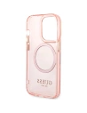 Hurtownia GSM - Etui Guess GUHMP14XHTCMP Apple iPhone 14 Pro Max rózsaszín/pink kemény hátlap Aranykeretes Áttetsző MagSafe - GUE2429 - {ean13} - Hurt