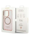 Hurtownia GSM - Etui Guess GUHMP14XHTCMP Apple iPhone 14 Pro Max rózsaszín/pink kemény hátlap Aranykeretes Áttetsző MagSafe - GUE2429 - {ean13} - Hurt