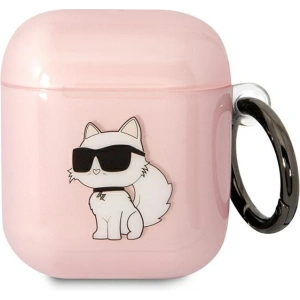 Hurtownia GSM - Etui Karl Lagerfeld KLA2HNCHTCP Apple AirPods 2/1 růžový/pink Ikonik Choupette - KLD1498 - {ean13} - Hurt