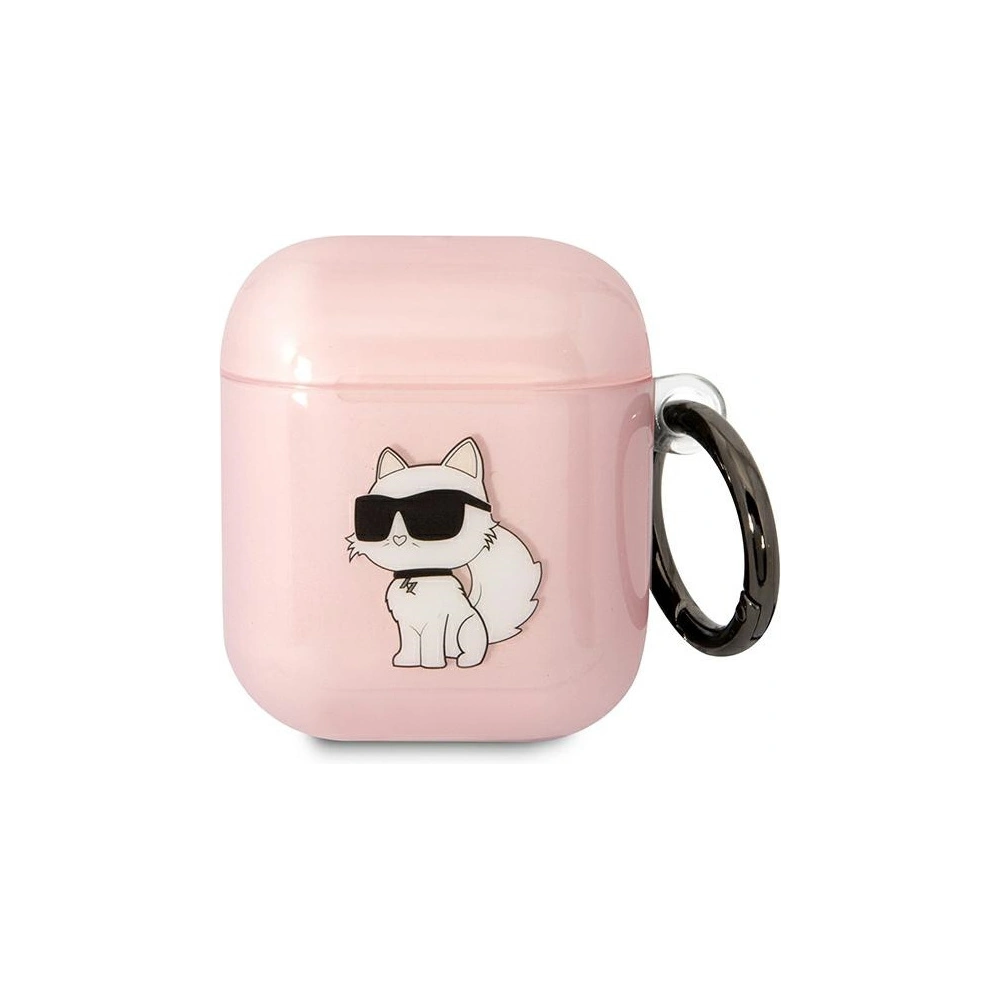 Hurtownia GSM - Etui Karl Lagerfeld KLA2HNCHTCP Apple AirPods 2/1 rózsaszín/pink Ikonik Choupette - KLD1498 - {ean13} - Hurt