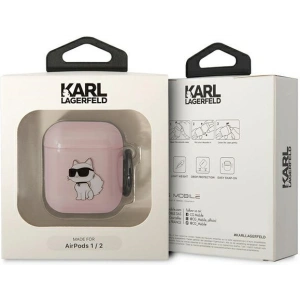 Hurtownia GSM - Etui Karl Lagerfeld KLA2HNCHTCP Apple AirPods 2/1 růžový/pink Ikonik Choupette - KLD1498 - {ean13} - Hurt
