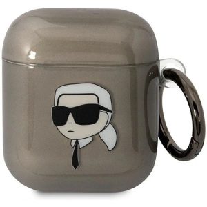 Hurtownia GSM - Etui Karl Lagerfeld KLA2HNIKTCK Apple AirPods 2/1 černá/black Karl`s Head - KLD1500 - {ean13} - Hurt