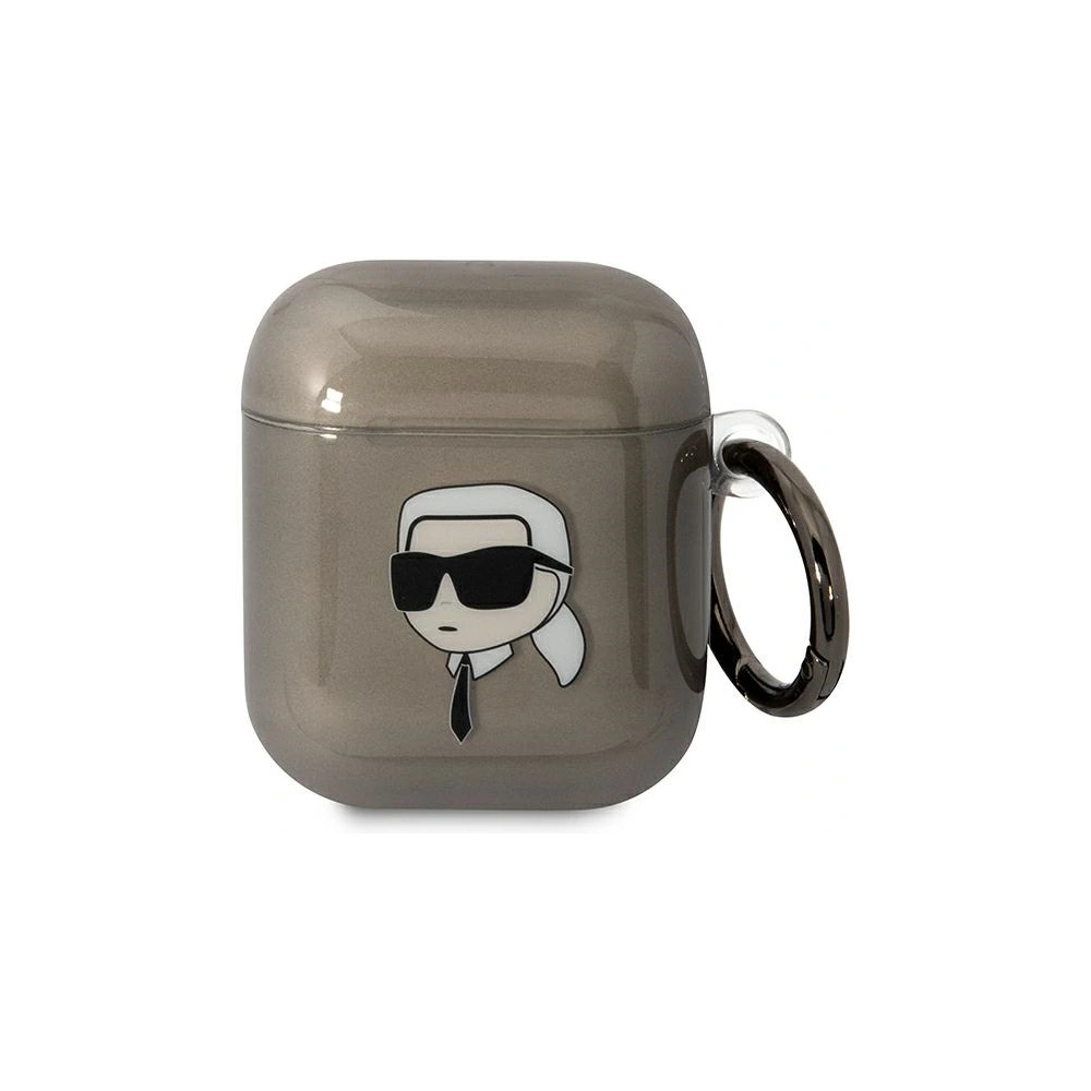 Hurtownia GSM - Etui Karl Lagerfeld KLA2HNIKTCK Apple AirPods 2/1 černá/black Karl`s Head - KLD1500 - {ean13} - Hurt
