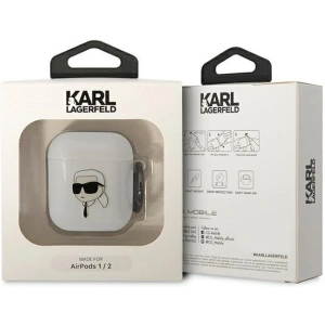 Hurtownia GSM - Etui Karl Lagerfeld KLA2HNIKTCT Apple AirPods 2/1 průhledná hlava Karla - KLD1501 - {ean13} - Hurt
