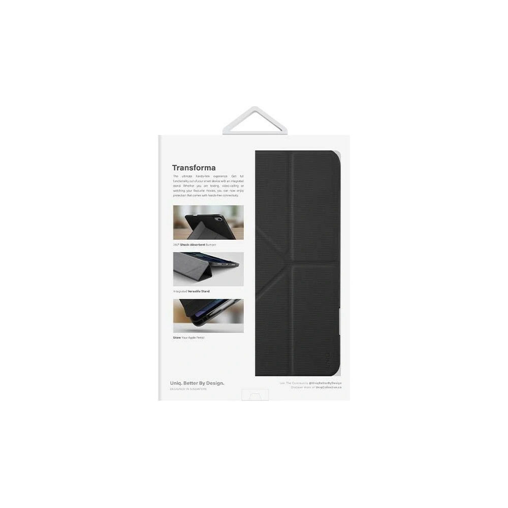 Hurtownia GSM - Etui UNIQ Transforma Apple iPad 10.9 2022 (10. generace) Antimicrobial černý/ebony black - UNIQ871 - {ean13} - Hurt