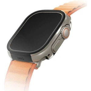 Etui UNIQ Valencia Apple Watch Ultra 49mm stříbrný/titanium silver