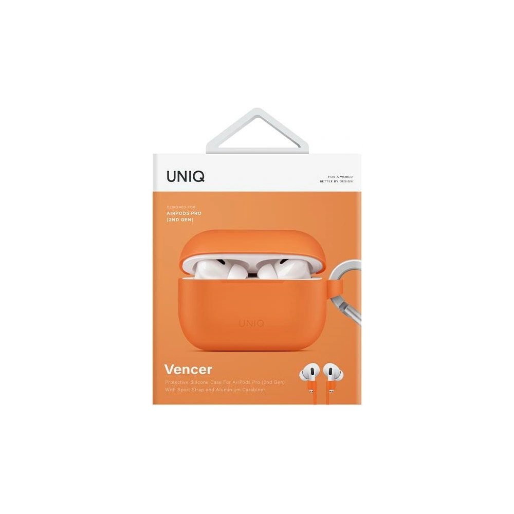 Etui UNIQ Vencer Apple AirPods Pro 2 Silicon portocalie/oranj ars