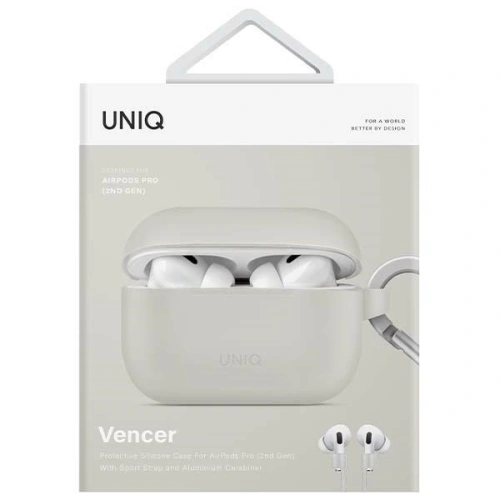 Etui UNIQ Vencer Apple AirPods Pro 2 Silicone szary/chalk grey
