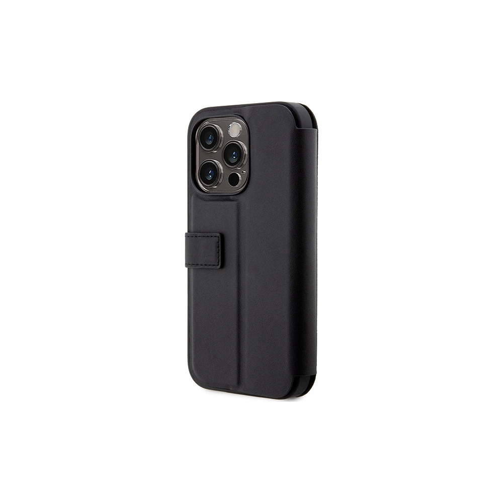 Hurtownia GSM - Etui BMW BMBKP14X22RVSK Apple iPhone 14 Pro Max fekete/black könyvtok Bőr Bélyeg Kék Csíkok - BMW350 - {ean13} - Hurt