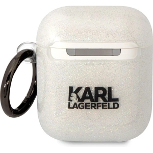 Hurtownia GSM - Etui Karl Lagerfeld KLA2HNKCTGT Apple AirPods 2/1 průhledné Gliter Karl&Choupette - KLD1503 - {ean13} - Hurt