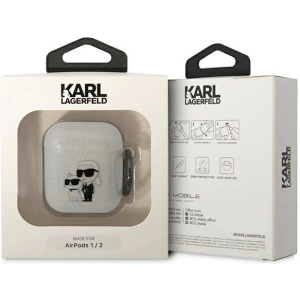 Hurtownia GSM - Etui Karl Lagerfeld KLA2HNKCTGT Apple AirPods 2/1 átlátszó Glitter Karl&Choupette - KLD1503 - {ean13} - Hurt