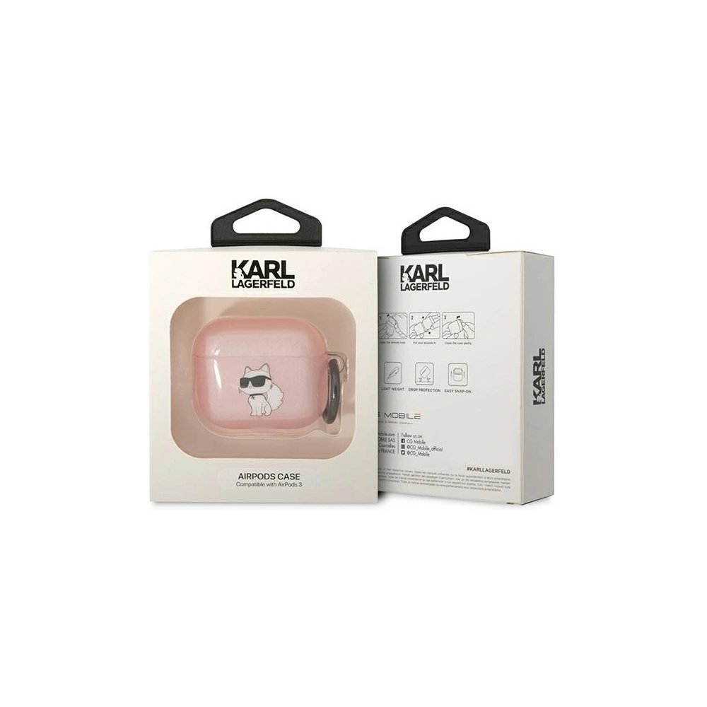 Wholesale Karl Lagerfeld KLA3HNCHTCP Apple AirPods 3 pink Ikonik Choupette - KLD1504 - {ean13} - Hurt