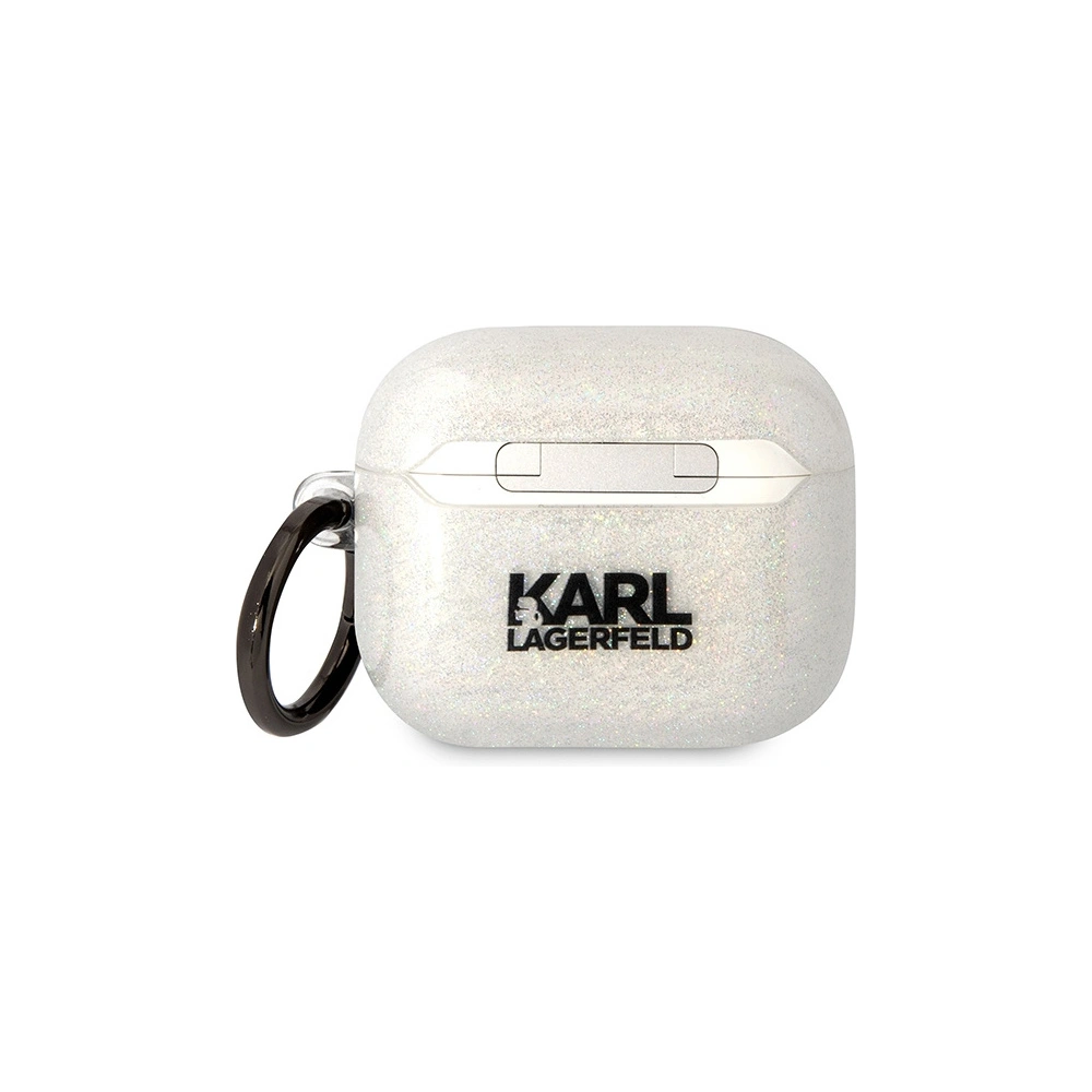Wholesale Karl Lagerfeld KLA3HNKCTGT Apple AirPods 3 transparent Gliter Karl&Choupette - KLD1505 - {ean13} - Hurt