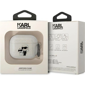 Hurtownia GSM - Etui Karl Lagerfeld KLA3HNKCTGT Apple AirPods 3 átlátszó Glitter Karl&Choupette - KLD1505 - {ean13} - Hurt