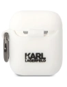 Hurtownia GSM - Etui Karl Lagerfeld KLACA2SILKCW Apple AirPods 2/1 bílý/white silikon Karl & Choupette - KLD1506 - {ean13} - Hurt